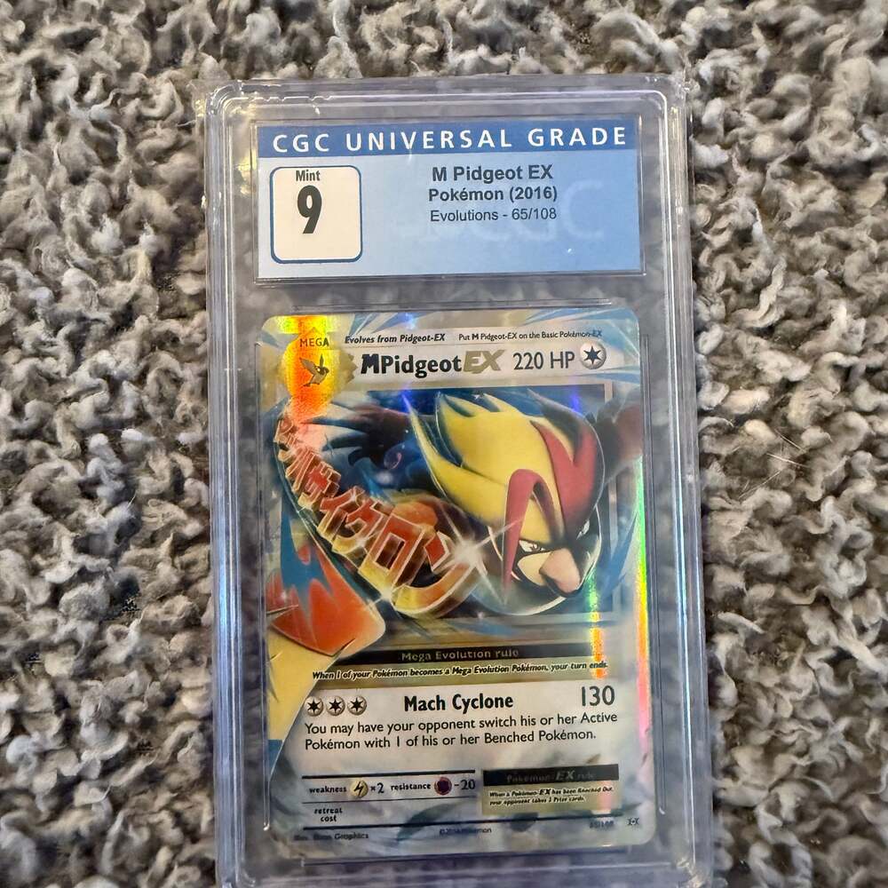 CGC 9 M Pidgeot EX 65/108 Holo XY Evolutions Pokémon Card